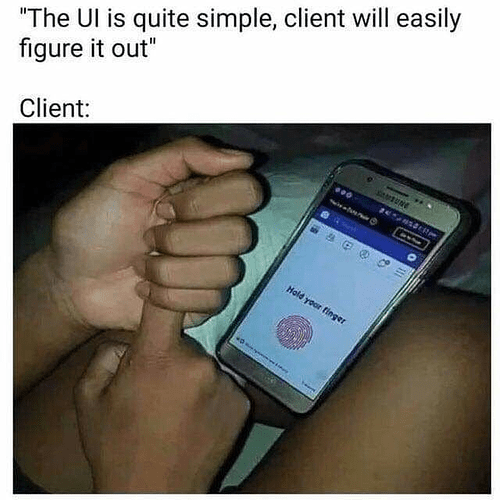 UI Hold Your finger